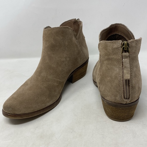 Michael by Michael Shannon Nadya Notch Suede Zippered Ankle Boots - Picture 8 of 8